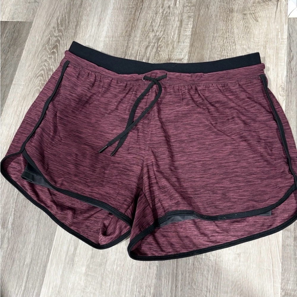 Women's Maroon Athletic Shorts
